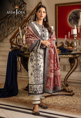 AJIW-11 - 3Piece - Winter Shawl By Asim Jofa