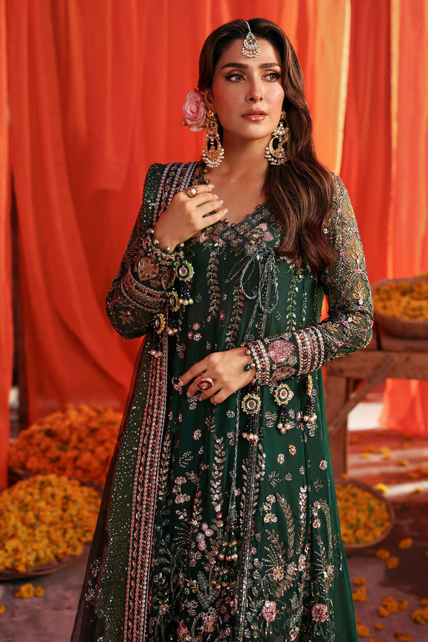 3-PC Unstitched Embroidered & Hand Embellished Jhoomro By Nureh | NL-83 Zoha