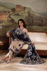 3-PC Unstitched Linen Signature Prints By Nureh | SP-176