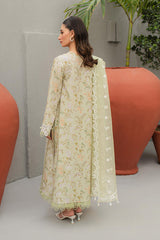 JK-01 EULALIA | 3Pc Unstitched Qline Lawn Collection By Qalamkar