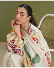 3-PC Unstitched Digital Prints Coco By Zara Shahjahan | Zeya-1A
