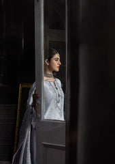 3-PC Unstitched Embroidered Karandi By Kahf Premium | KKH-09 CELESTIAL