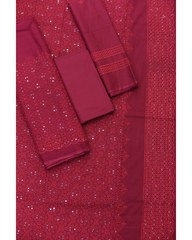 4-PC Unstitched Lawn Embroidered Suit | LE-3