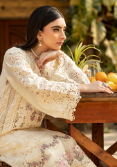 Unstitched 3-PC Embroidered Luxury Lawn By Elaf | ELM-11 KOHINOOR