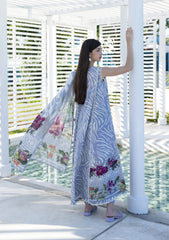 3-PC Unstitched Digital Printed Lawn Santorini By Elaf Premium | EPN-3B