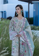 3-PC Unstitched Digital Printed Lawn Santorini By Elaf Premium | EPN-8B