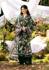 3-PC Unstitched Digital Printed Lawn By Elaf Premium | EPS-8B