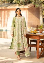 Unstitched 3-PC Embroidered Luxury Lawn By Elaf | ELM-08 FIZZAH