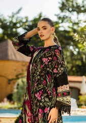 ELK-08A VISTA | 3Pc Unstitched Suit Lawn Collection Prints Chikankari By Elaf Premium