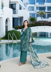 3-PC Unstitched Digital Printed Lawn Santorini By Elaf Premium | EPN-9A