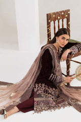 3-PC Unstitched Embroidered Maya Velvet By Nureh | NW-110