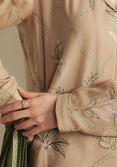3-PC Unstitched Embroidered Plain Khaddar Coco By Zara Shahjahan | Amber-1A