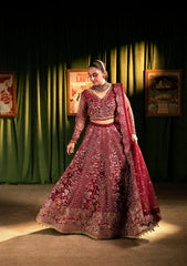 Formal Handwork Unstitched - 3 Piece Organza - Poly Net AMOUR By ELAF SERENADE