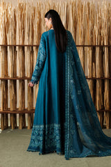 3-PC Unstitched Embroidered Eid Lawn By Baroque | D04