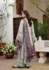 3-PC Unstitched Embroidered Lawn Ek Fasana By Kahf | KLB-6B BANAFSHA