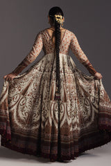 3-PC Unstitched Digital Printed Lawn Anarkali By Zara Shahjahan | Shahkar
