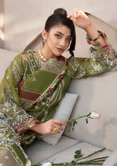 EFH-08 PARWAANA | 3Pc Unstitched Suit Festive Formal Handwork Collection Celebration By Elaf Premium