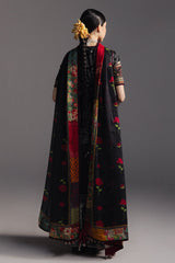 3-PC Unstitched Digital Printed Lawn Anarkali By Zara Shahjahan | Surkh Bahar