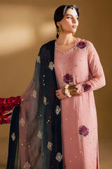 3-PC Unstitched Embroidered Chiffon Mukeshkari By Nureh | MK - 14