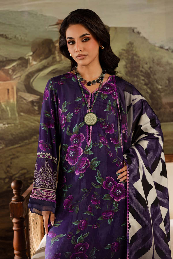 3-PC Unstitched Linen Signature Prints By Nureh | SP-173