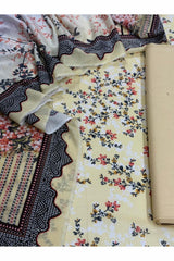 3-PC Unstitched Printed Lawn Karandi Collection