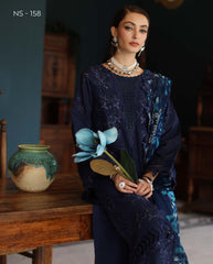 3-PC Unstitched Embroidered Maya Lawn By Nureh | NS-158