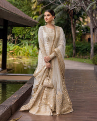 Unstitched 3-PC Embroidered Zinnia Luxury Lawn By Faiza Saqlain | Lily