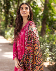 Unstitched 3-PC Embroidered Zinnia Luxury Lawn By Faiza Saqlain | Varda