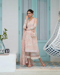 Unstitched 3-PC Embroidered Zinnia Luxury Lawn By Faiza Saqlain | Valetta