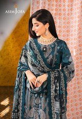 AJAR-25 - 3Piece - Aira Summer Print Collection By Asim Jofa