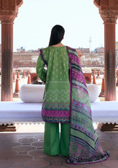 3-PC Unstitched Digital Printed Lawn Aangan By Kahf | RUMI