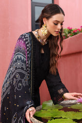 NE-110 | 3Pc Unstitched Suit Schillfli Lawn Collection Bazar By Nureh