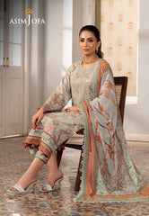 AJAR-02 - 3Piece - Aira Summer Print Collection By Asim Jofa