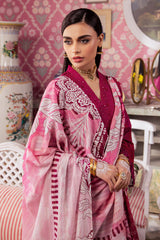 NS-109 | 3PC - Unstitched Maya Lawn Collection By Nureh