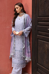 NE-108 | 3Pc Unstitched Suit Schillfli Lawn Collection Bazar By Nureh