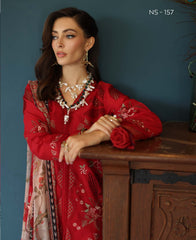 3-PC Unstitched Embroidered Maya Lawn By Nureh | NS-157