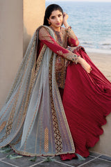 Unstitched 3-PC Shahkar Embroidered Luxury Lawn By Jazmin | SL25-D5