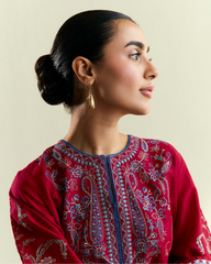3-PC Unstitched Embroidered Lawn Coco By Zara Shahjahan | OPAL-D1