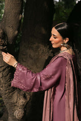 3-PC Unstitched Embroidered Marina Twill By Nureh | NE-177