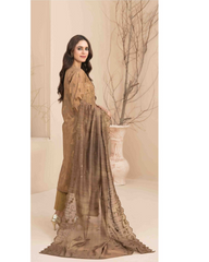 3-PC Stitched Embroidered Digital Printed Sarai By Tawakkal | D-3182