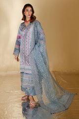 Unstitched 3-PC Embroidered Silk Edit By Nureh S-23