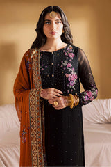 3-PC Unstitched Embroidered Chiffon Mukeshkari By Nureh | MK - 18