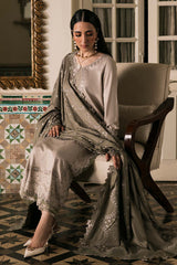 3-PC Unstitched Embroidered Marina Twill By Nureh | NE-178