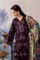 3-PC Unstitched Embroidered Chikankari By Nureh | NE-208