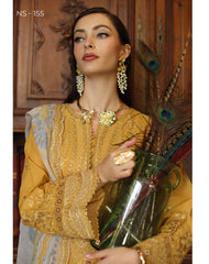 3-PC Unstitched Embroidered Maya Lawn By Nureh | NS-155
