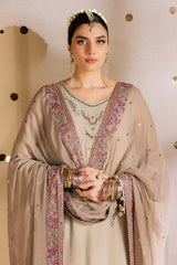 3-PC Unstitched Embroidered Chiffon Mukeshkari By Nureh | MK - 17