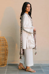 3-PC Unstitched Embroidered Dobby Lawn By Jazmin | 9142