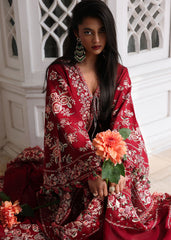 3-PC Unstitched Luxury Lawn Kalabagh By Hussain Rehar | Kastanaa