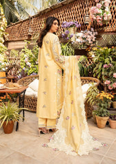 Unstitched 3-PC Embroidered Luxury Lawn By Elaf | ELM-2B ROSHNE