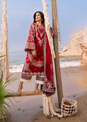 Calah (A) | 3PC Unstitched Lawn Siraa By Sadaf Fawad Khan